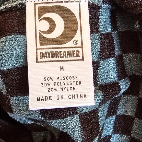 NWT- DayDreamer Women's Teal Check Fitted Pull Over Sweater - Picture 8 of 9